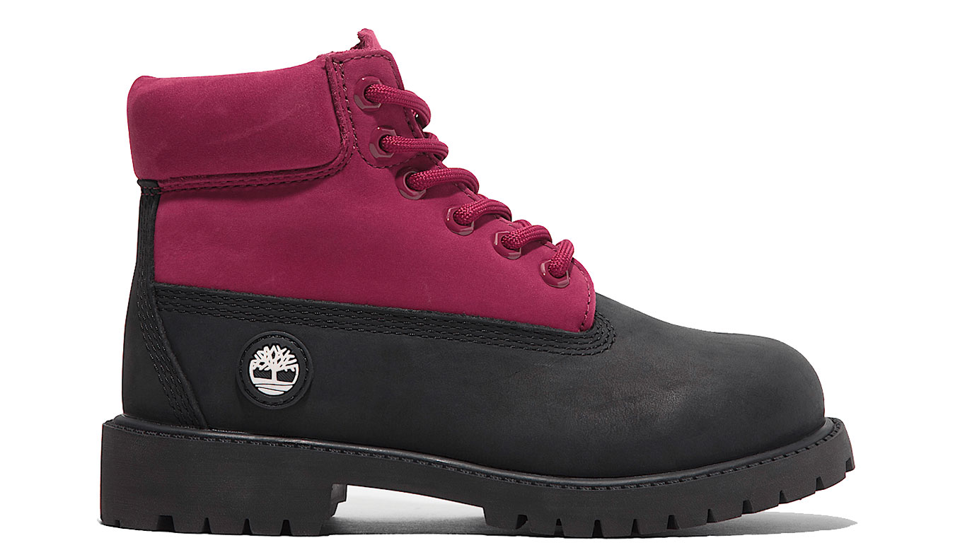 Timberland 6 In Premium WP Boot Junior Black Nubuck Pink - Dětské - Tenisky Timberland - Růžové - A6BET-ELJ - Velikost: 36