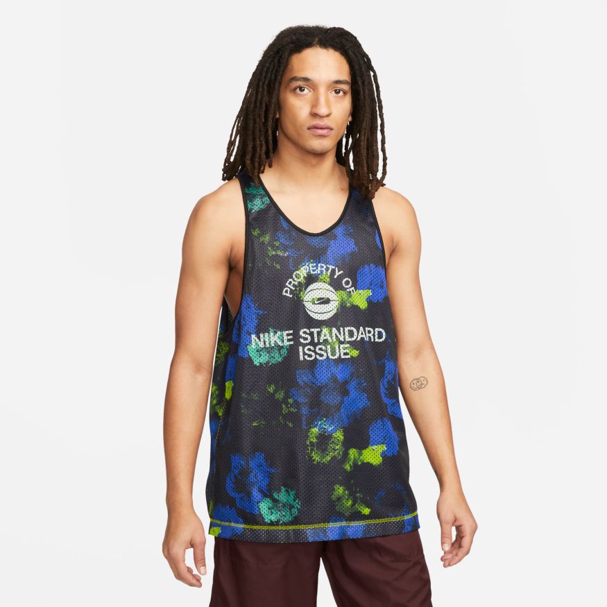 Nike Standard Issue Reversible Basketball Jersey - Pánské - Dres Nike - Zelené - DH7433-321 - Velikost: L