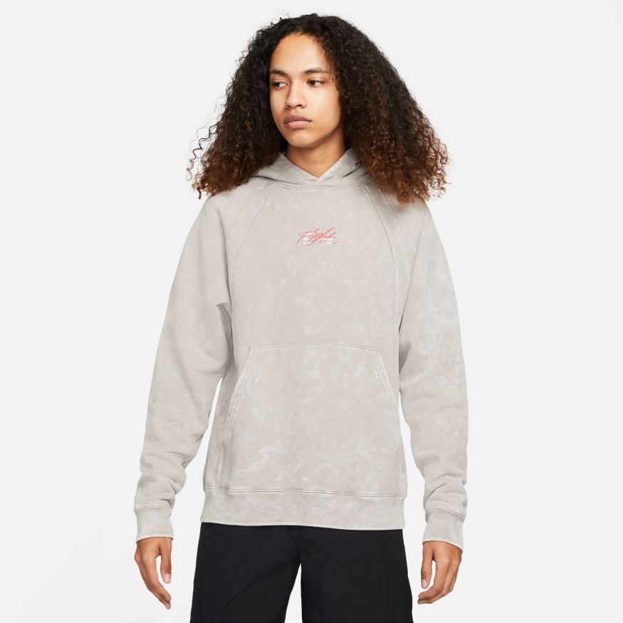 Levně Jordan Flight Heritage French Terry Pullover - Pánské - Mikina Jordan - Šedé - DJ0206-016