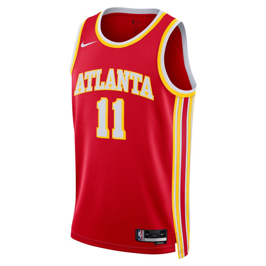 Nike Dri-FIT NBA Atlanta Hawks Icon Edition 2022/23 Swingman Jersey - Pánské - Dres Nike - Červené - DN1995-657 - Velikost: 2XL