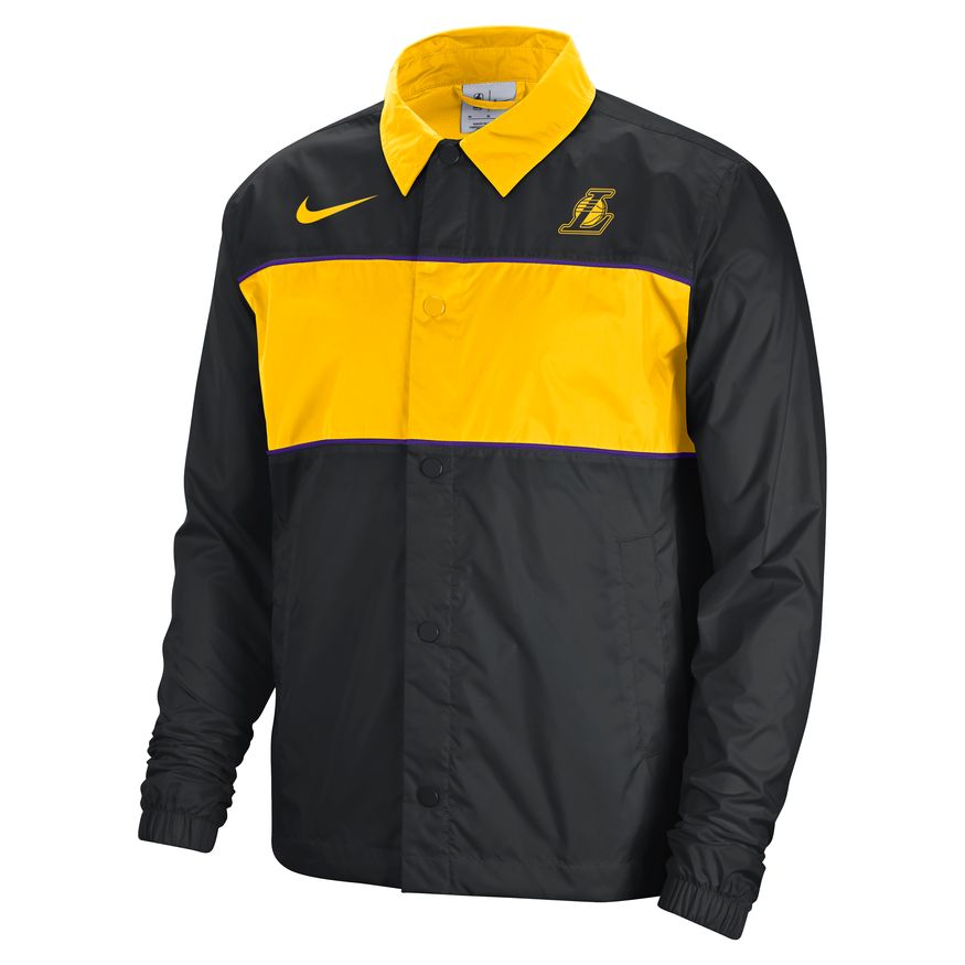 Nike NBA Full-Snap Los Angeles Lakers Courtside Lightweight Jacket