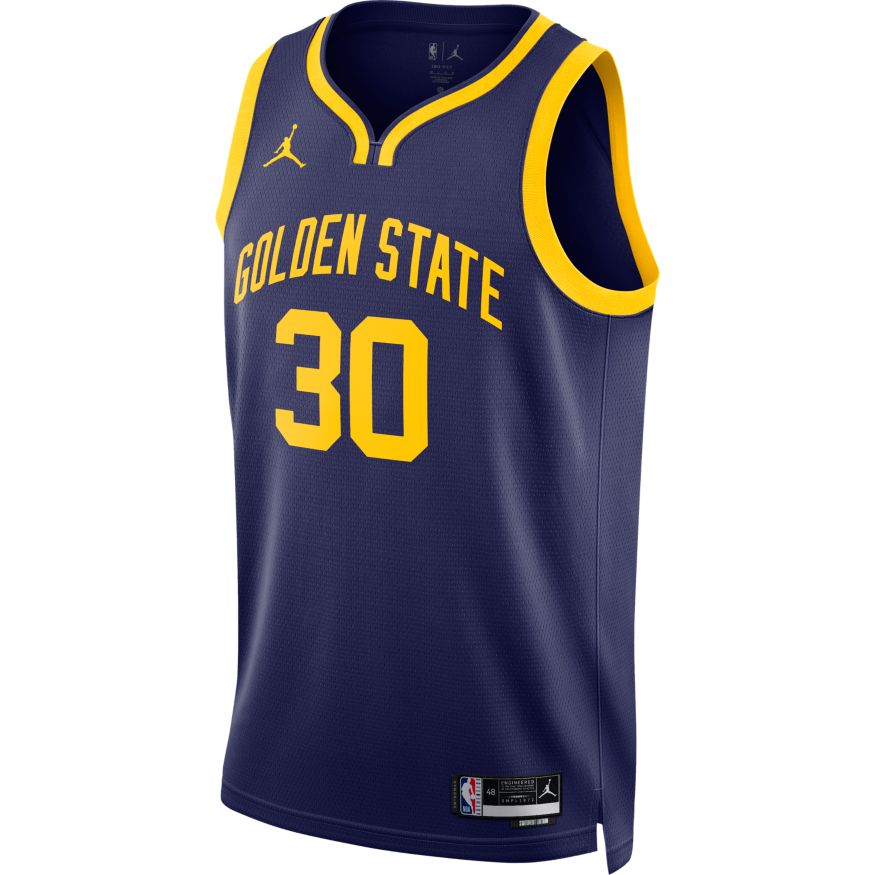 Jordan NBA Dri-FIT Golden State Warriors Statement Edition 2022 Swingman Jersey - Pánské - Dres Jordan - Modré - DO9526-423 - Velikost: 3XL