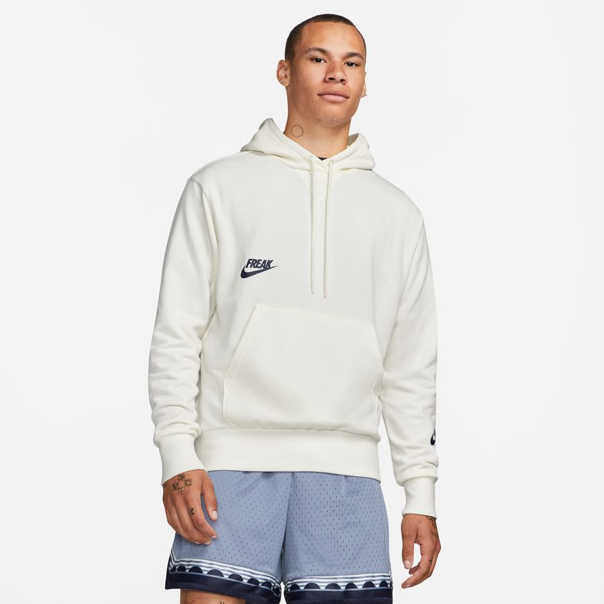 Nike Giannis Pullover Basketball Sail - Pánské - Mikina Nike - Bílé - DQ5649-133 - Velikost: 2XL