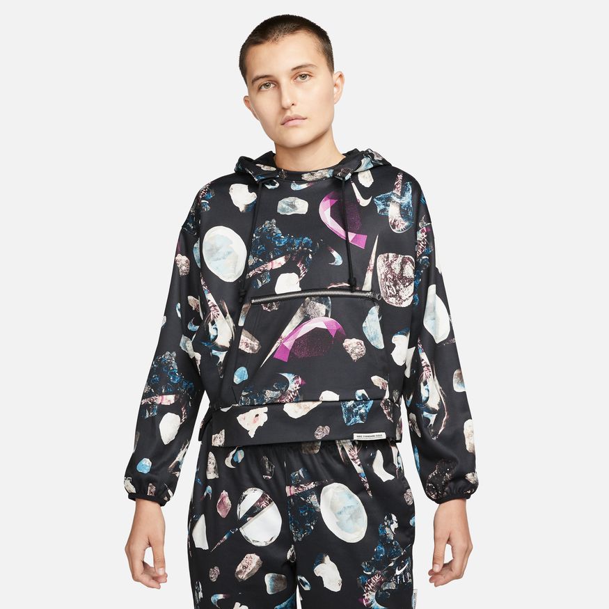 Nike Dri-FIT Standard Issue Wmns Pullover Basketball - Dámské - Mikina Nike - Černé - DQ6815-010 - Velikost: L