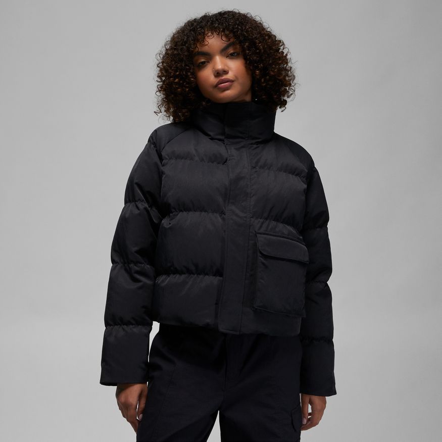 Jordan Flight Wmns Puffer Jacket - Dámské - Bunda Jordan - Černé - DR0546-010 - Velikost: XL