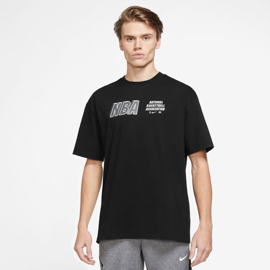 Nike NBA Team 31 Courtside Max 90 Tee Black - Pánské - Triko Nike - Černé - DR6355-010 - Velikost: S