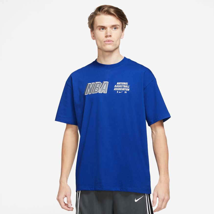 Nike NBA Team 31 Courtside Max 90 Tee - Pánské - Triko Nike - Modré - DR6355-417 - Velikost: L