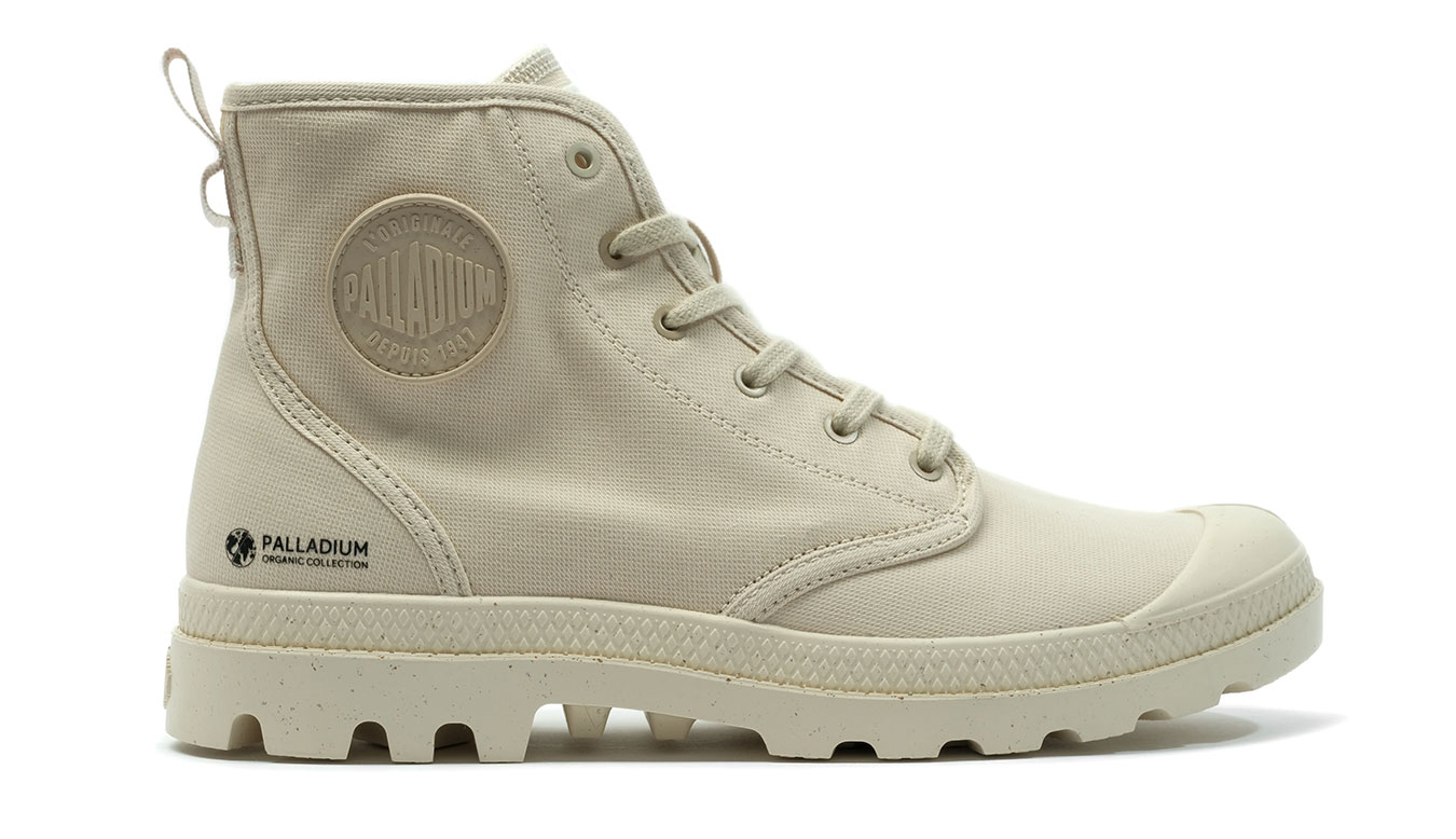 Palladium Pampa Hi Zip Organic Sahara M - Unisex - Tenisky Palladium - Hnědé - 79101-210-M - Velikost: 39