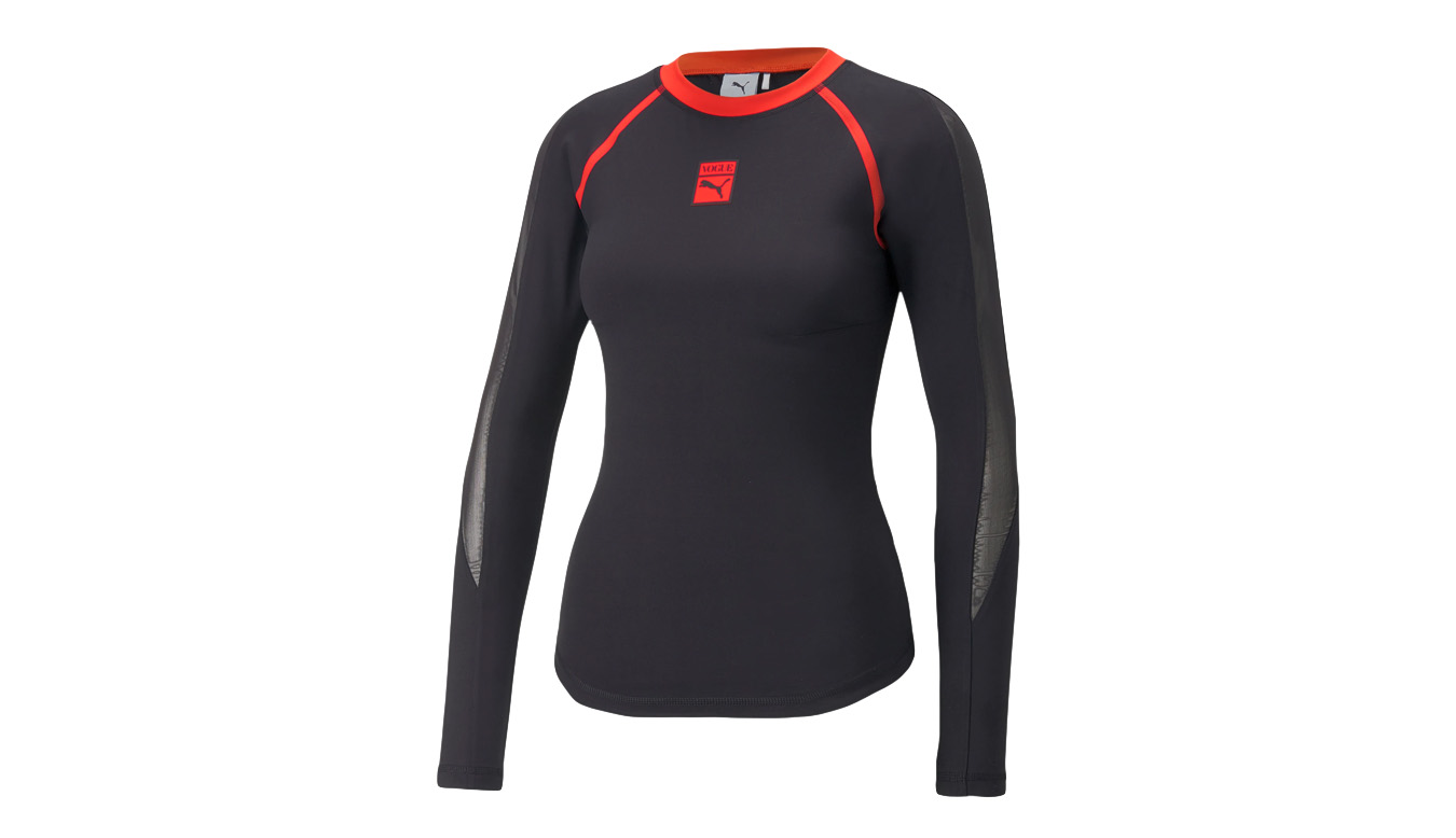 Puma x Vogue Longsleeve Tight Top W - Dámské - Triko Puma - Černé - 535079_01 - Velikost: M