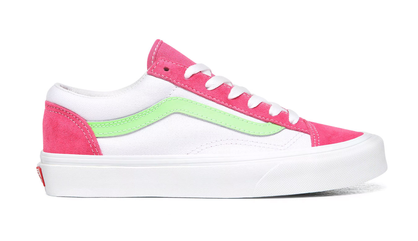 Vans Ua Style 36 Fchsprpltrwt - Unisex - Tenisky Vans - Bílé - VN0A3DZ3XGG - Velikost: 34.5