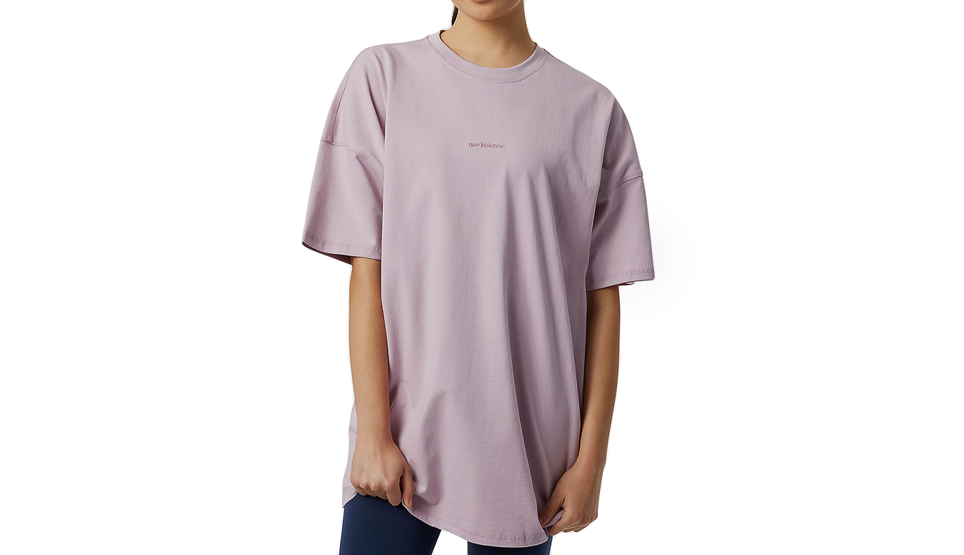 New Balance Athletics Nature State Short Sleeve Tee - Dámské - Triko New Balance - Fialové - WT23556VSW - Velikost: M