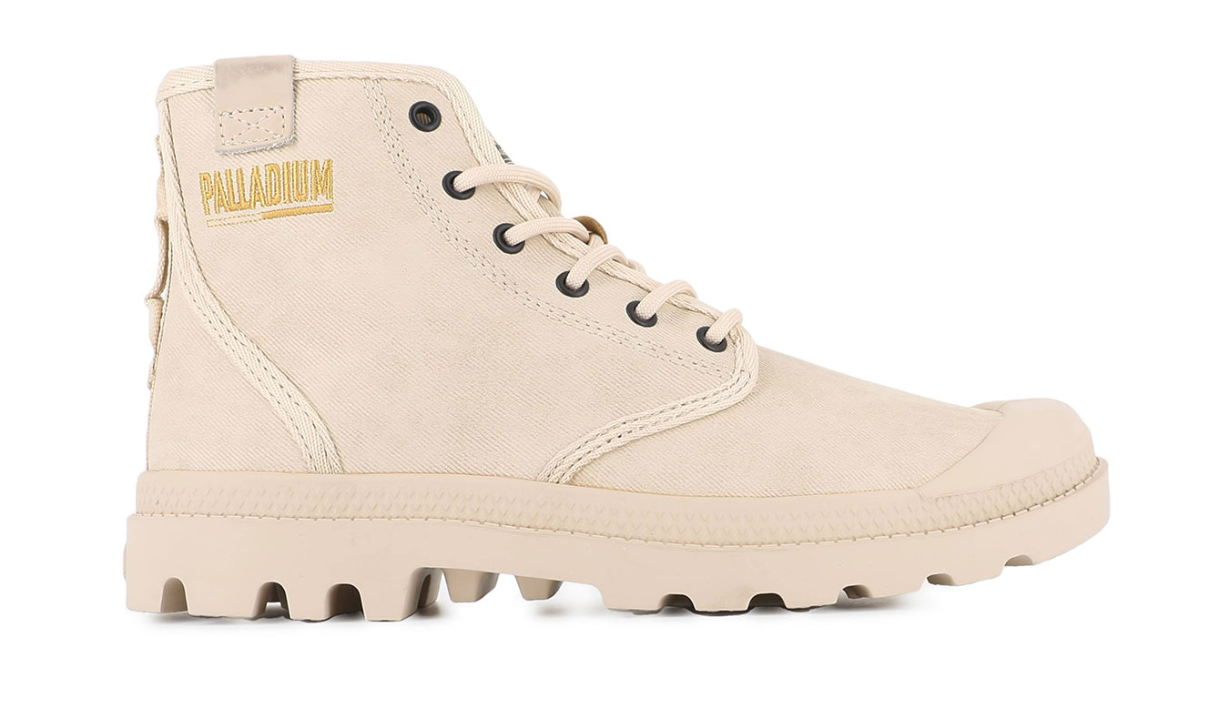 Palladium Pampa Hi Coated Sahara - Dámské - Tenisky Palladium - Hnědé - 74375-210-M - Velikost: 37