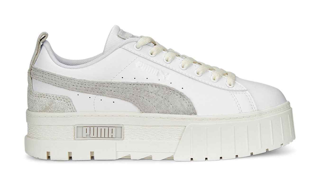 Puma Mayze Thrifted Sneakers - Dámské - Tenisky Puma - Bílé - 389861-01 - Velikost: 40