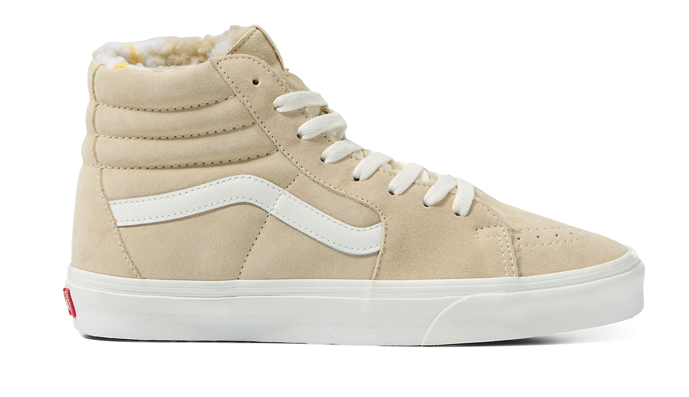 Vans SK8-HI Cozy Hug Biscotti - Pánské - Tenisky Vans - Hnědé - VN0A7Q5NBVV - Velikost: 40