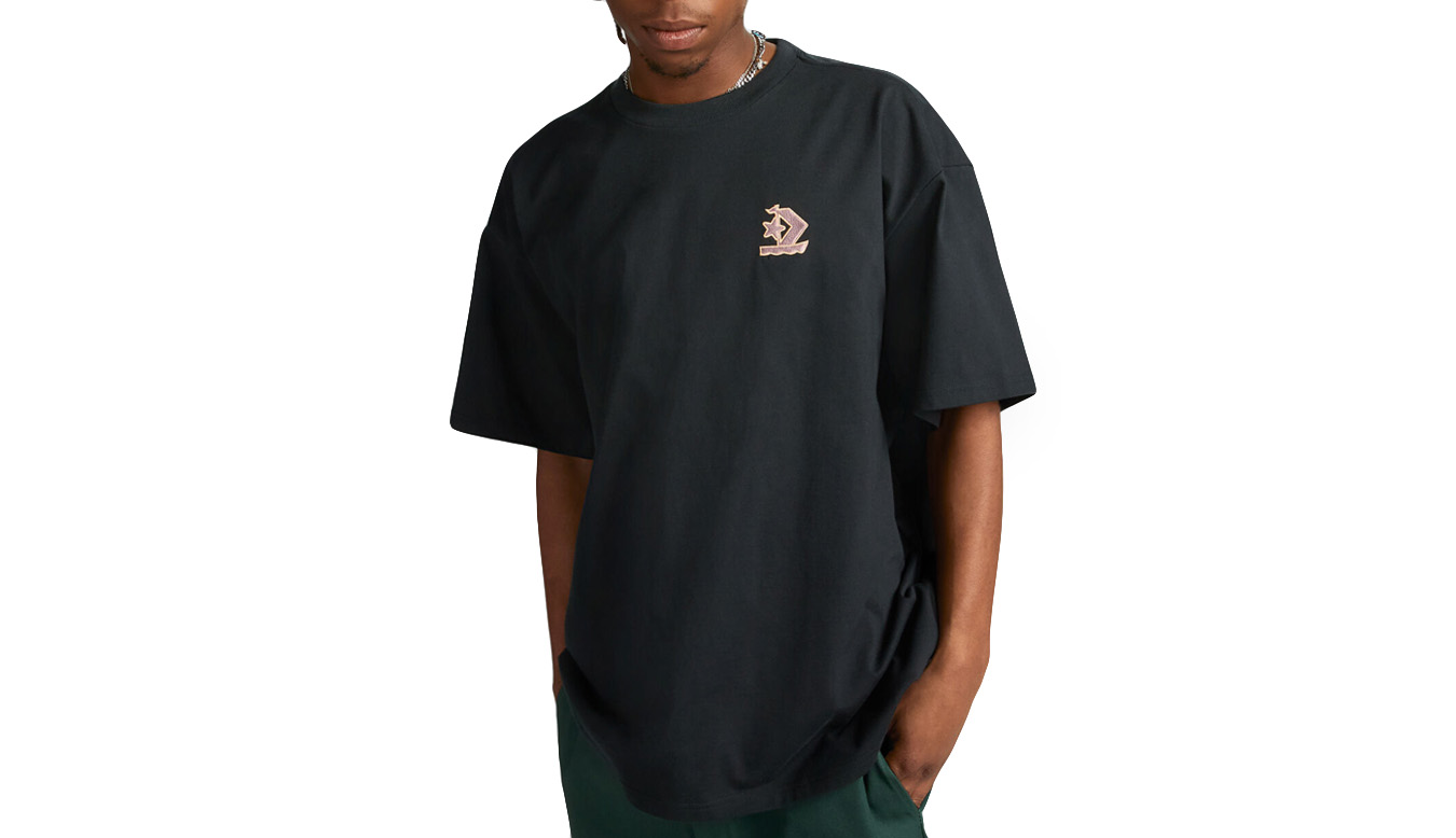 Converse Sail Away T-Shirt - Pánské - Triko Converse - Černé - 10025453-A01 - Velikost: S