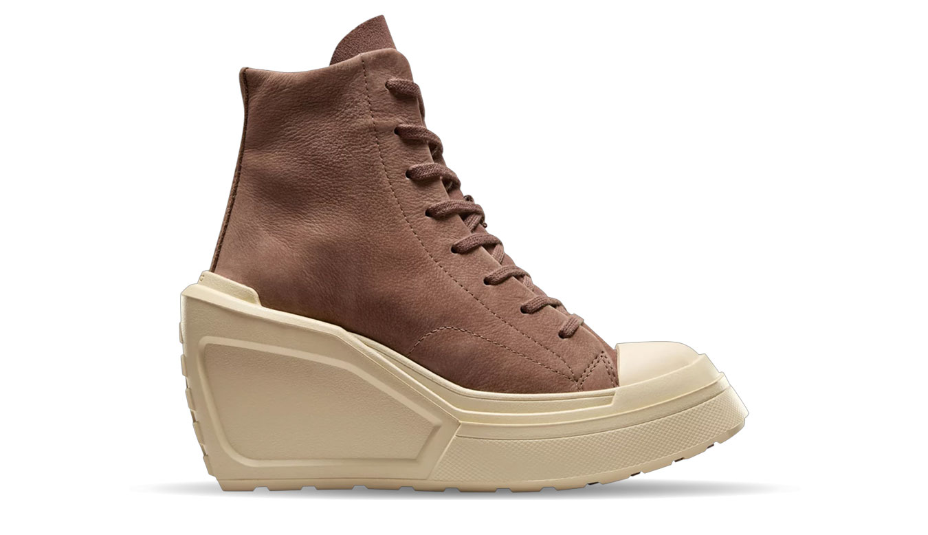 Converse Chuck 70 De Luxe Wedge Platform Coffee Break - Dámské - Tenisky Converse - Hnědé - A08247C - Velikost: 37.5