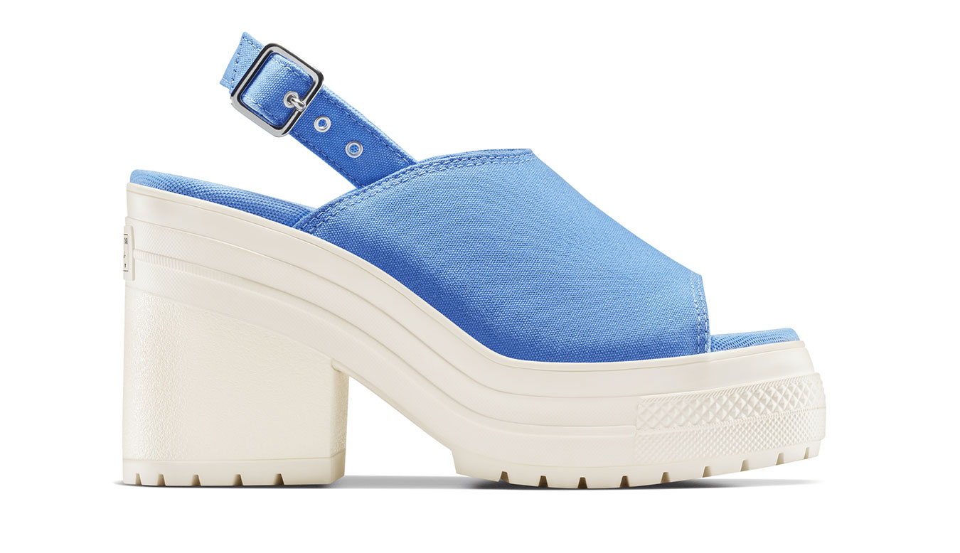 Levně Converse Chuck 70 De Luxe Heel Mule - Unisex - Sandály Converse - Modré - A13810C