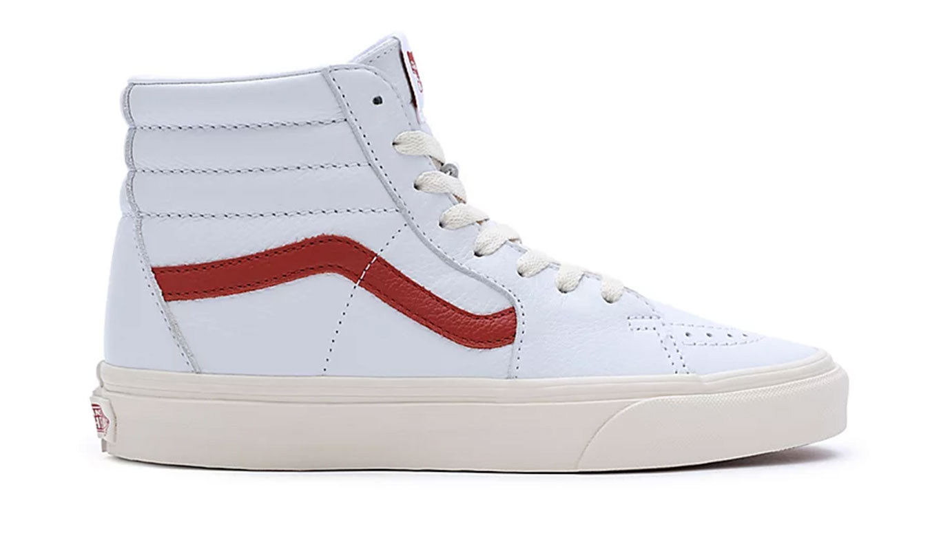 Vans Vintage Pop SK-8 Hi - Unisex - Tenisky Vans - Bílé - VN0007NSRED - Velikost: 36.5
