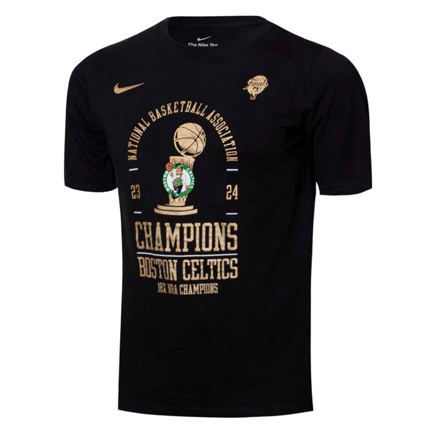 Nike NBA 24 Champs Boston Celtics Tee - Pánské - Triko Nike - Černé - EZ2M1NBF6 - Velikost: S