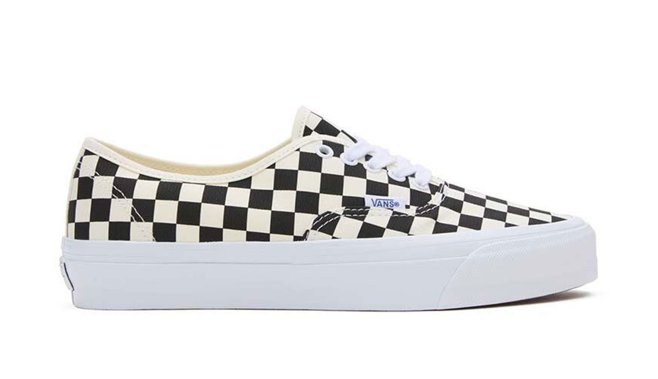 Vans Authentic Reissue 44 LX Checkerboard Black Off White - Pánské - Tenisky Vans - Černé - VN000CQA2BO - Velikost: 40
