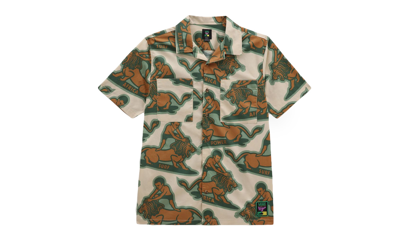 Vans X Mami Wata Woven Shirt - Pánské - Triko Vans - Černé - VN0006DUGRX - Velikost: XL