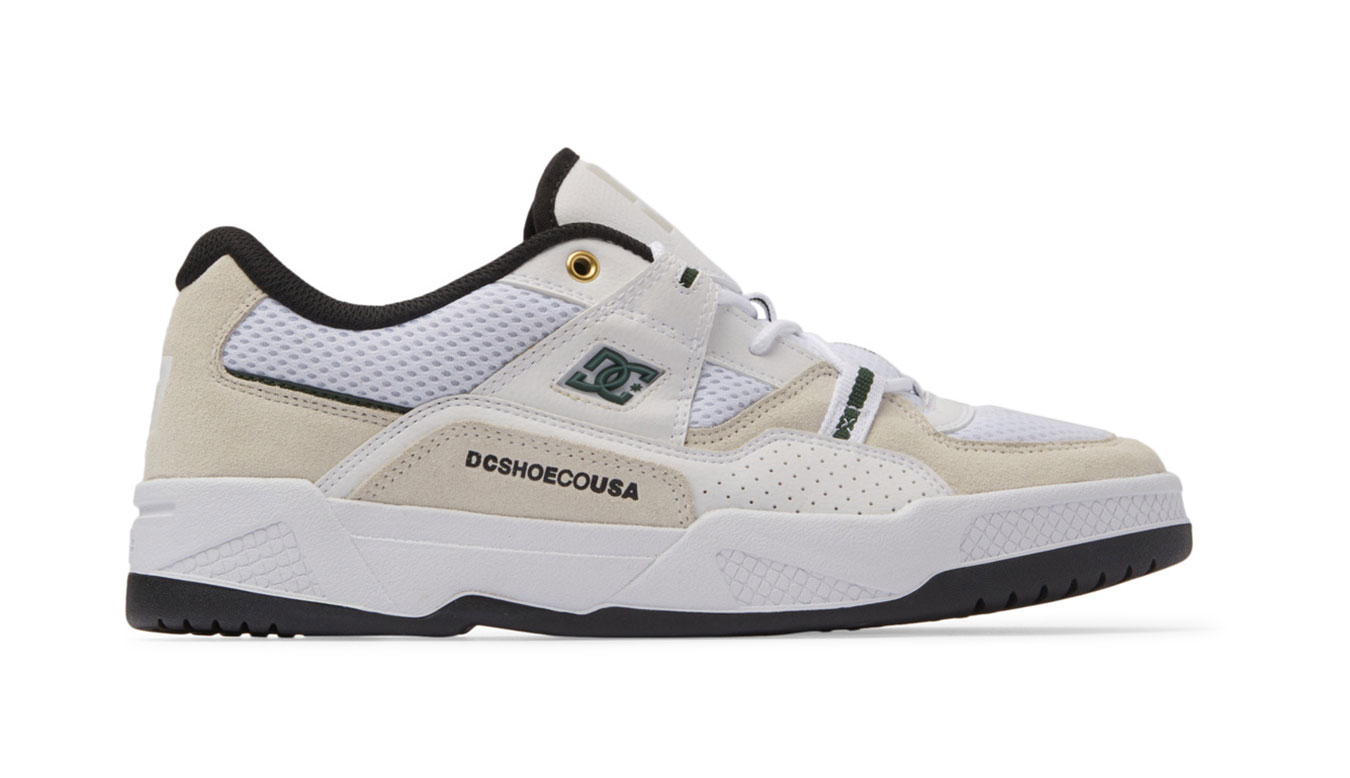 DC Shoes Construct White Black Green - Pánské - Tenisky DC Shoes - Bílé - ADYS100822-WBN - Velikost: 42