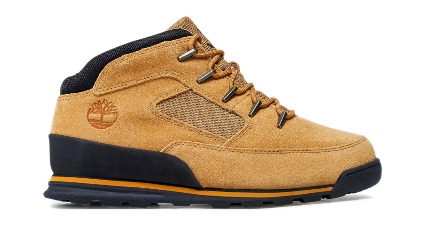 Timberland Euro Rock Mid Hiker Wheat Suede - Pánské - Tenisky Timberland - Hnědé - A2H5A-231 - Velikost: 45