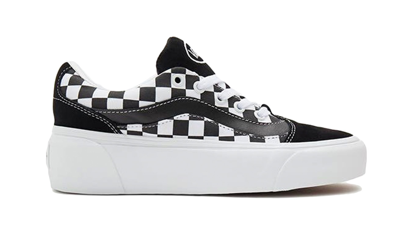 Vans Shape Ni Checkerboard - Unisex - Tenisky Vans - Černé - VN0A4UVLA0X - Velikost: 36.5