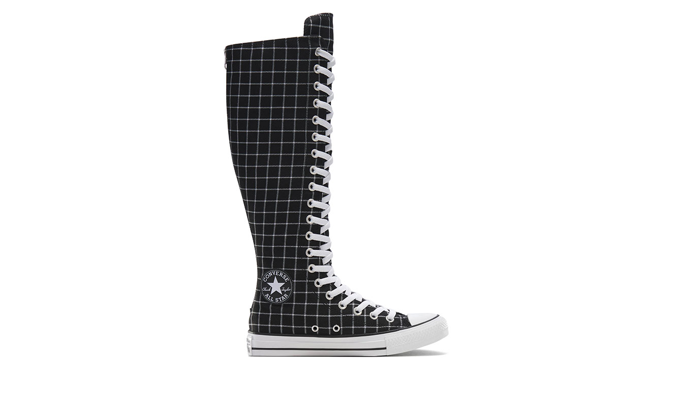Converse Chuck Taylor All Star XXHi Plaid 3.5 - Unisex - Tenisky Converse - Černé - A13019C - Velikost: 36