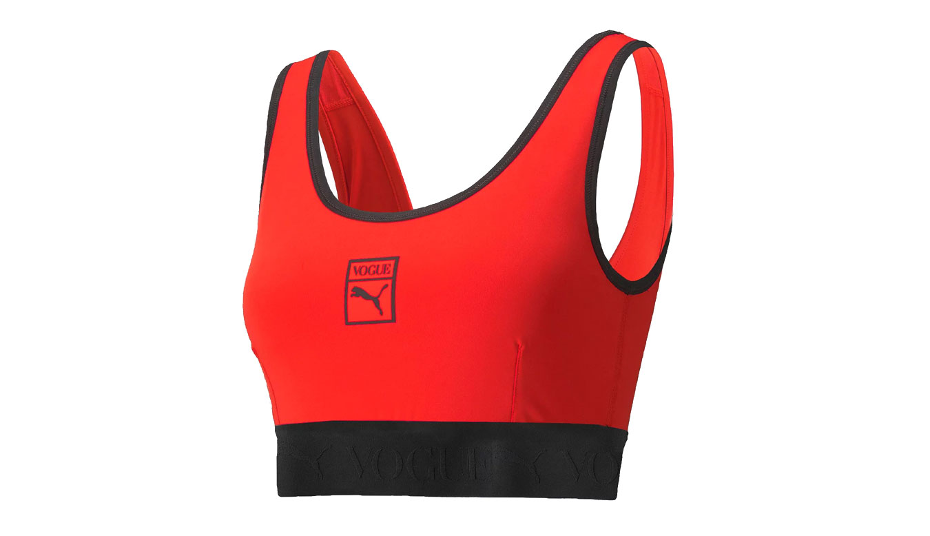Puma x Vogue Bra Top - Dámské - Spodní prádlo Puma - Červené - 534688_95 - Velikost: L