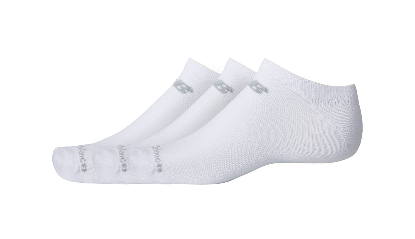 New Balance Performance Basic No Show 3 Pack LAS51403WT M - Unisex - Ponožky New Balance - Bílé - LAS51403WT - Velikost: L