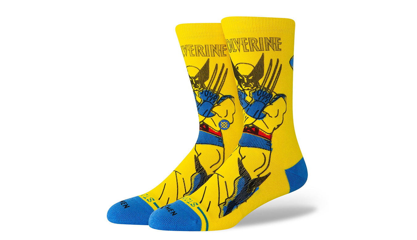 Stance Wolverine Crew 5,5-8-(M) - Unisex - Ponožky Stance - Žluté - A555C25WOL-YEL - Velikost: 43