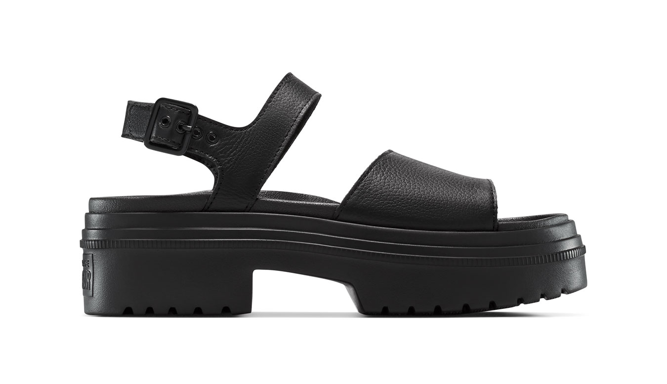 Converse Chuck Taylor All Star Lugged Heel Sandal - Dámské - Sandále Converse - Černé - A12189C - Velikost: 39