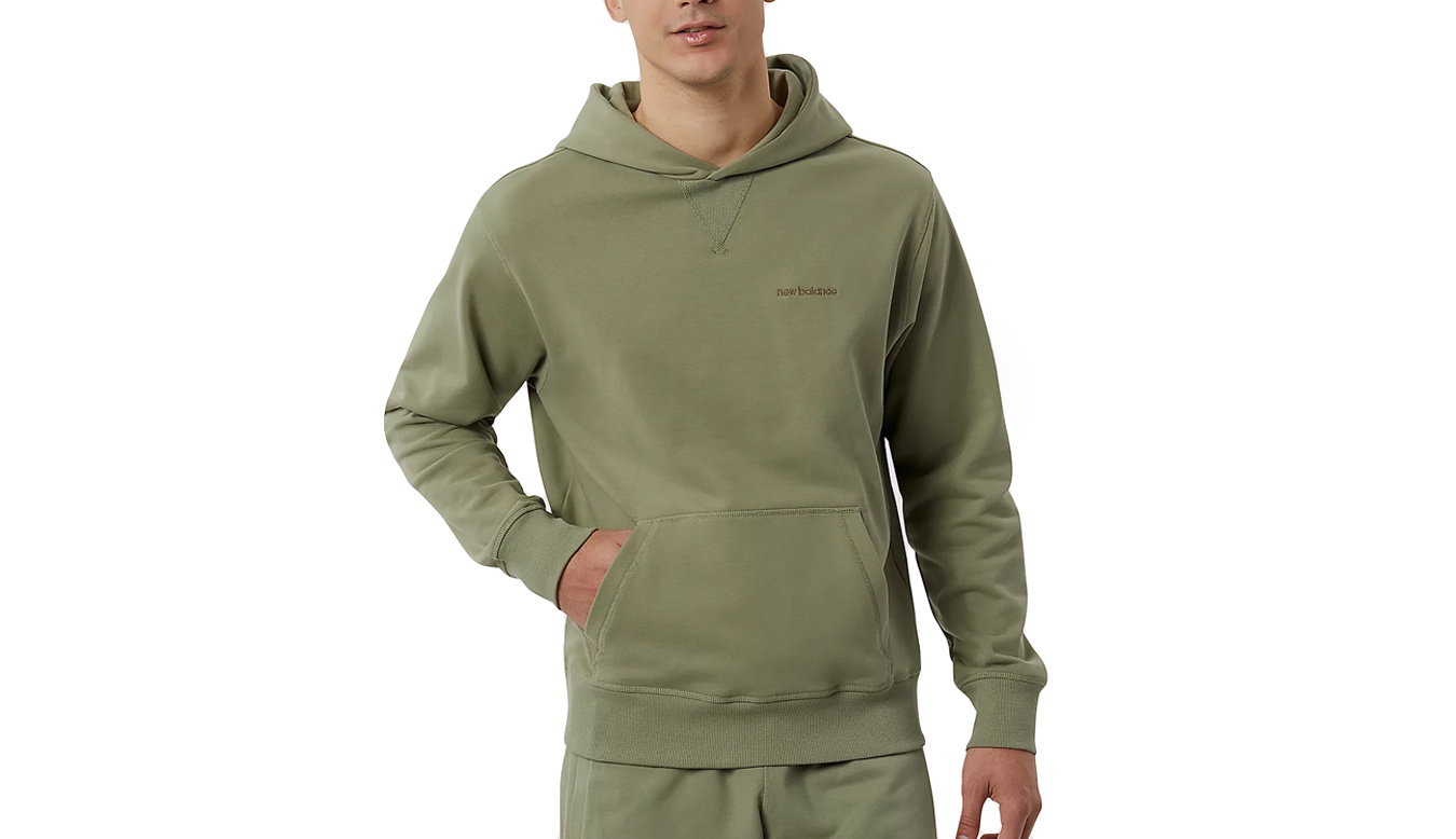 Levně New Balance Athletics Nature State Hoodie - Pánské - Mikina New Balance - Zelené - MT23565OLF