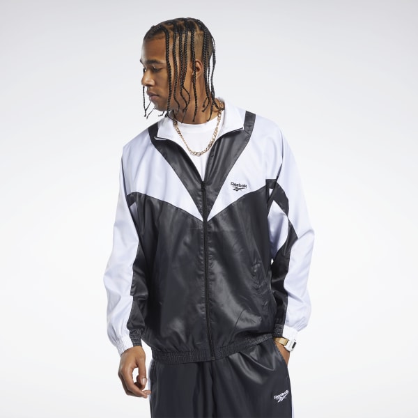 Reebok Classic Twin Vector Track Top - Pánské - Bunda Reebok - Černé - FJ3168 - Velikost: 2XL