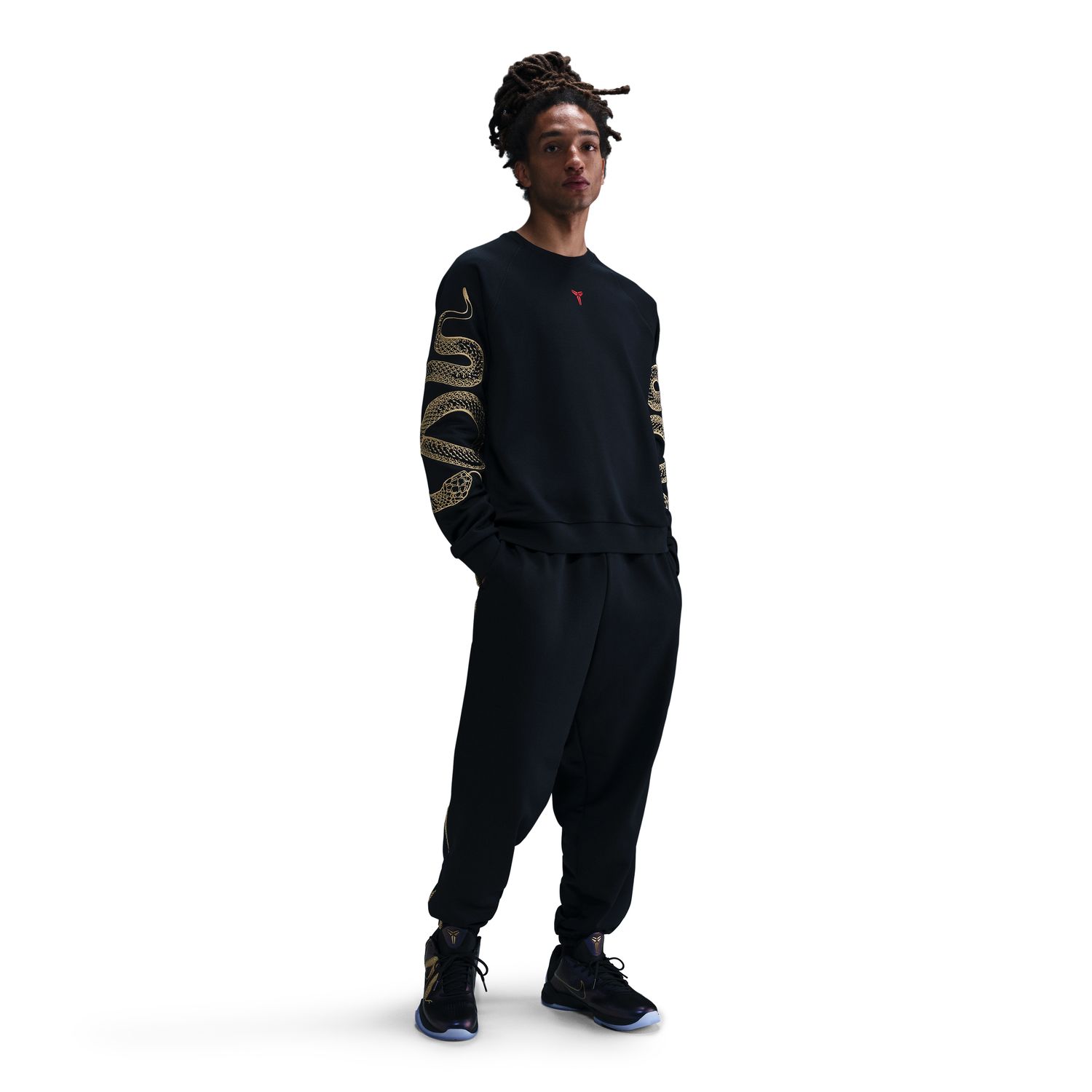 Nike Therma-FIT Kobe "Year of Mamba" Basketball Crewneck - Pánské - Mikina Nike - Černé - HQ4697-010 - Velikost: 2XL/T