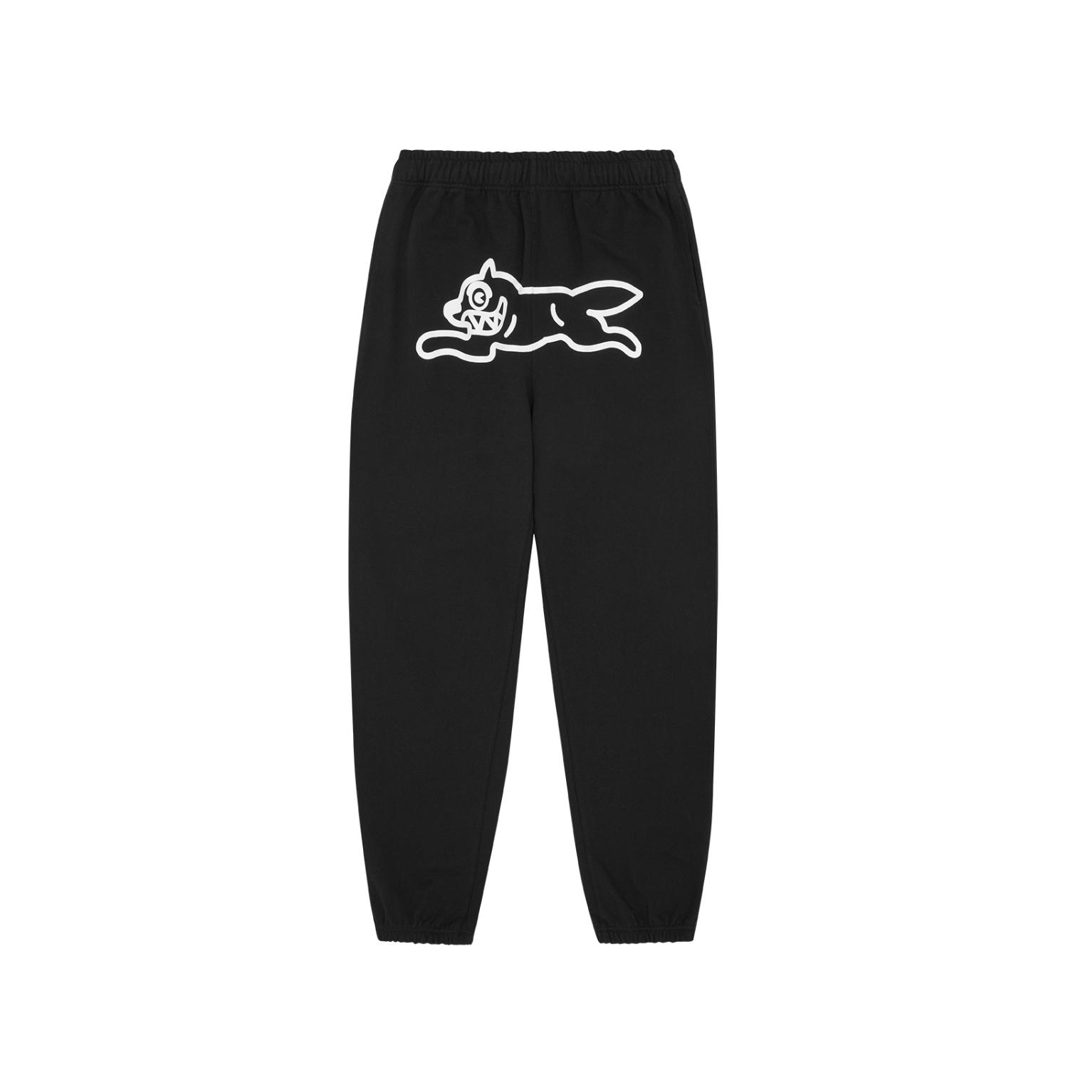 ICECREAM Running Dog Sweatpants - Pánské - Kalhoty ICECREAM - Černé - IC23211-BLACK - Velikost: M