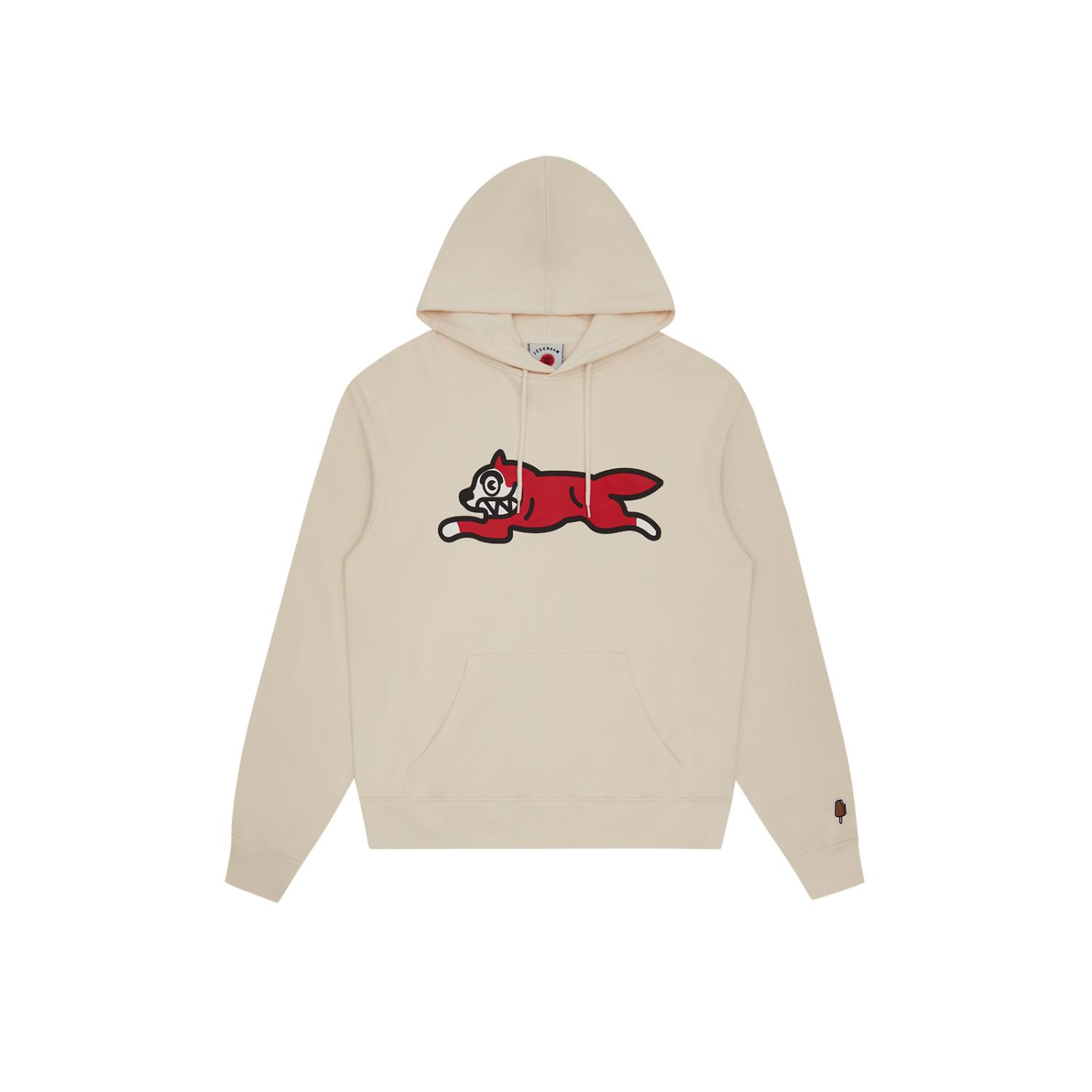 ICECREAM Running Dog Popover Hoodie White - Pánské - Mikina ICECREAM - Bílé - IC24227-WHITE - Velikost: S