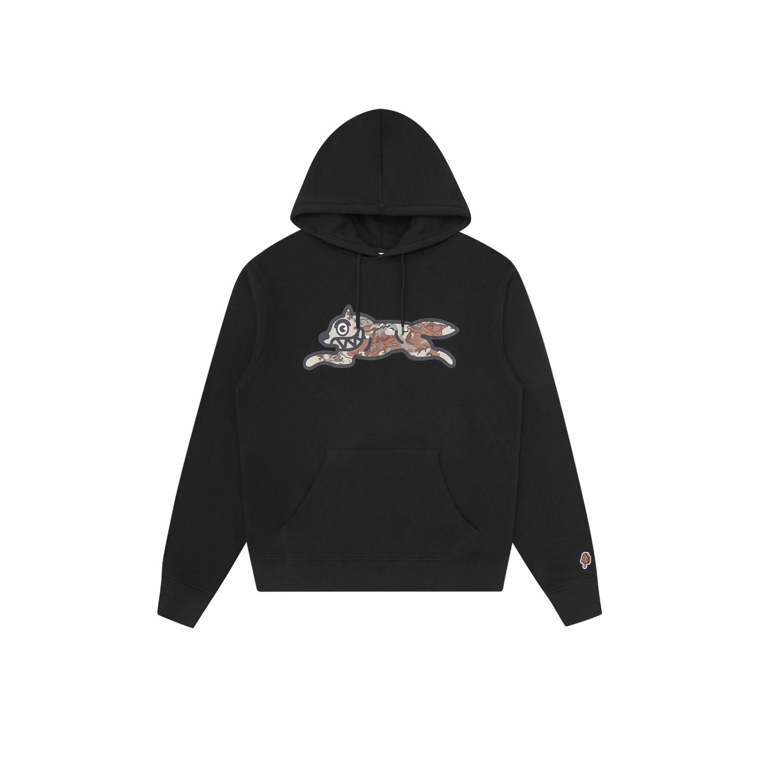 ICECREAM Choc Chip Running Dog Popover Hoodie Black - Pánské - Mikina ICECREAM - Černé - IC26129-BLACK - Velikost: XS