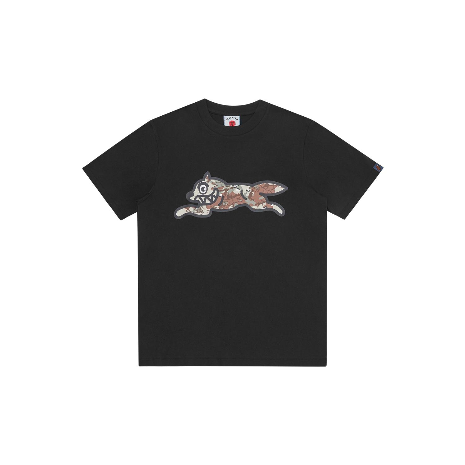 ICECREAM Choc Chip Running Dog T-Shirt Black - Pánské - Triko ICECREAM - Černé - IC26142-BLACK - Velikost: S