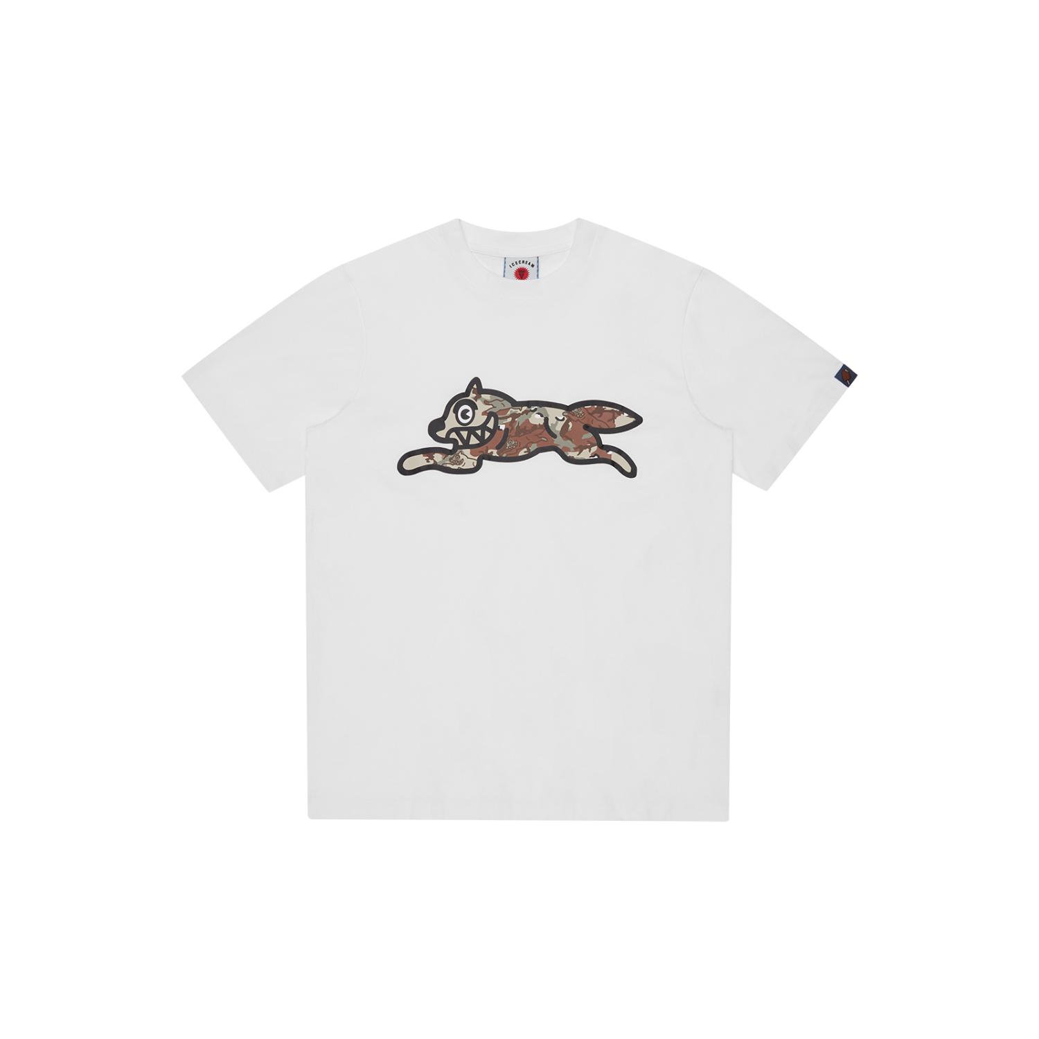 ICECREAM Choc Chip Running Dog T-Shirt White - Pánské - Triko ICECREAM - Bílé - IC26142-WHITE - Velikost: XL