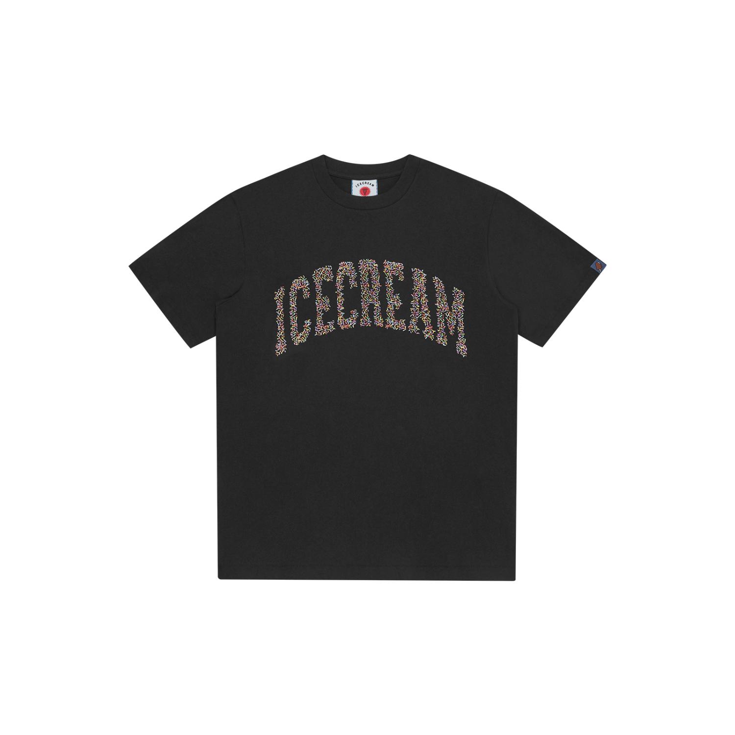 ICECREAM Sprinkles T-Shirt - Pánské - Triko ICECREAM - Černé - IC26144-BLACK - Velikost: L