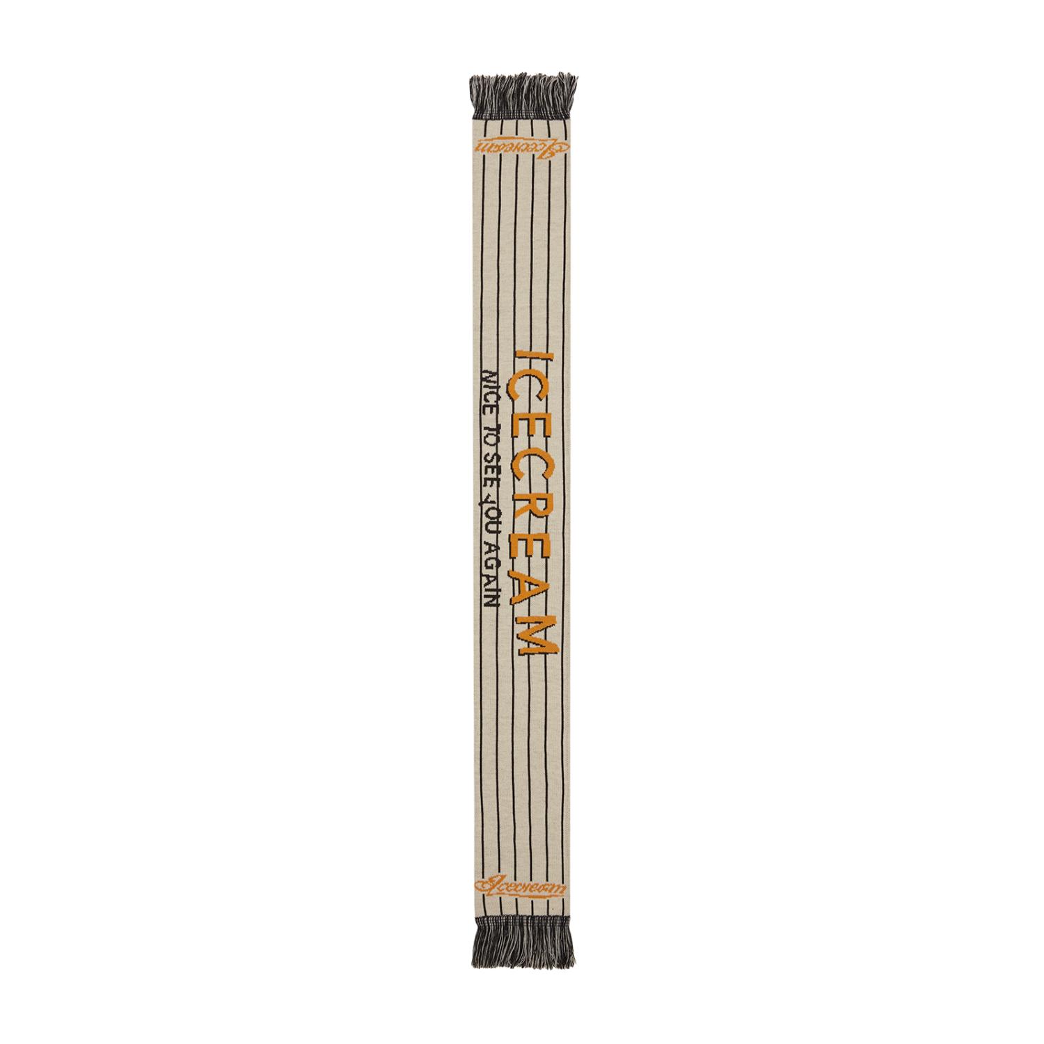 Levně ICECREAM Nice To See You Scarf - Unisex - Šála ICECREAM - Bílé - IC26158-BEIGE
