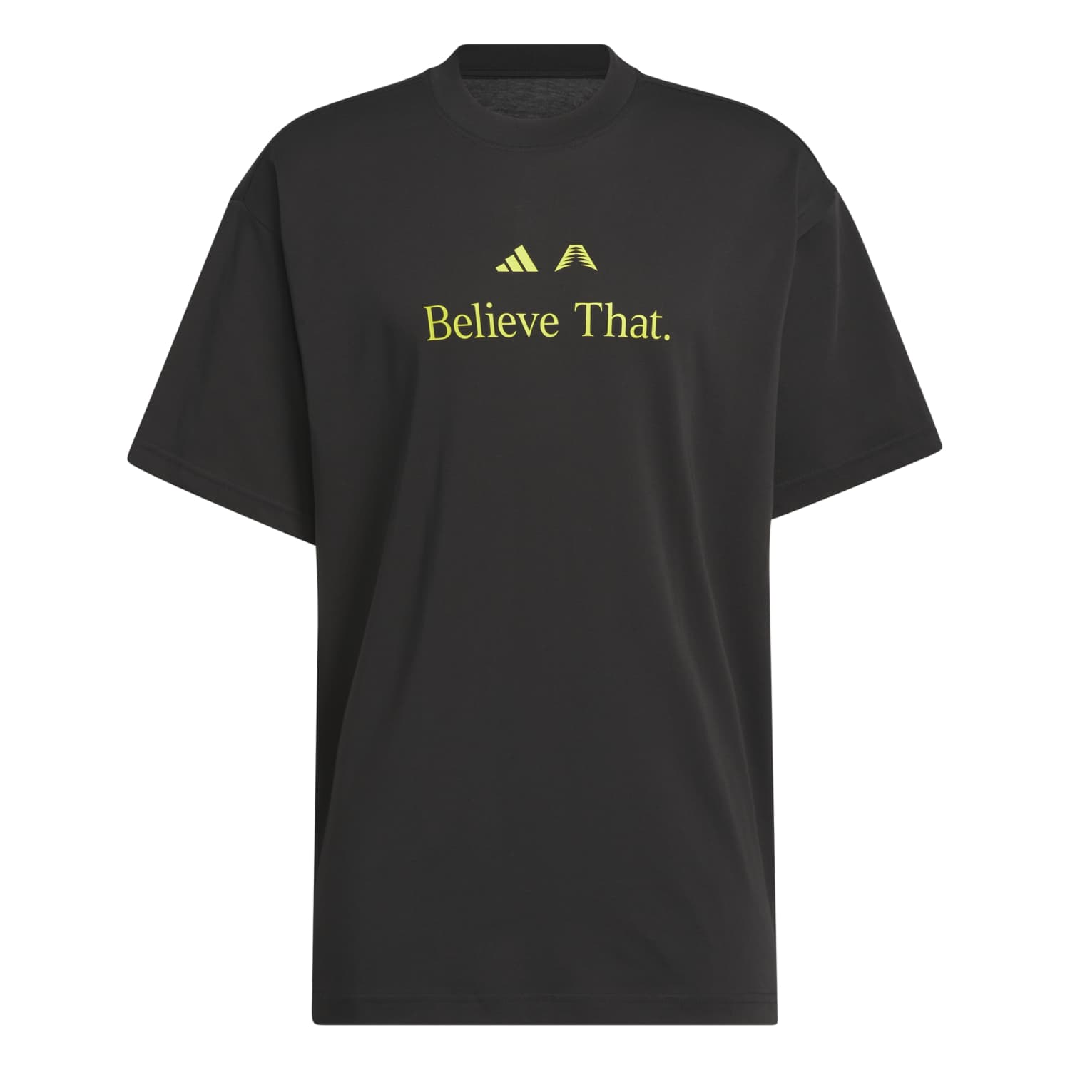 Adidas Antony Edwards Believe That Tee - Pánské - Triko adidas - Černé - JW2924 - Velikost: L