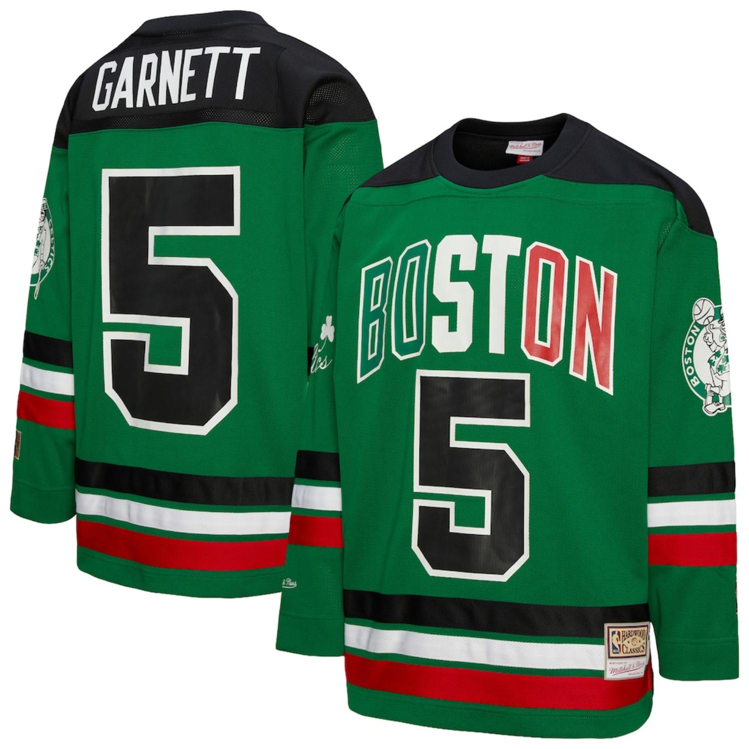 Mitchell & Ness NBA Maxxed Out Fashion Celtics Kevin Garnett Hockey Jersey - Pánské - Dres Mitchell & Ness - Zelené - JY11282-BCEGREN - Velikost: XL