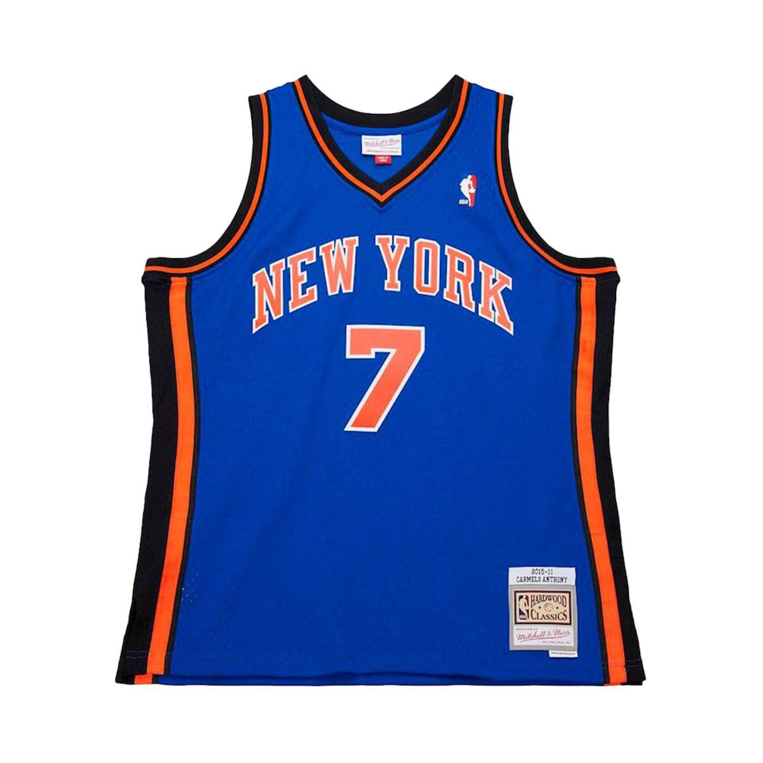 Mitchell & Ness NBA New York Knicks 2010 Carmelo Anthony Jersey - Pánské - Dres Mitchell & Ness - Modré - JY11628-NYKROYA - Velikost: L