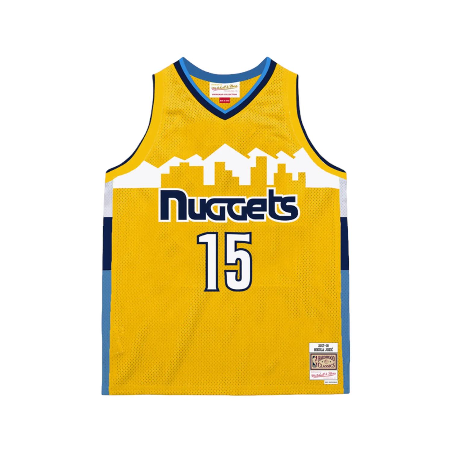 Mitchell & Ness NBA Denver Nuggets 2017 Nikola Jokic Jersey - Pánské - Dres Mitchell & Ness - Žluté - JY11638-DNUYELL - Velikost: L