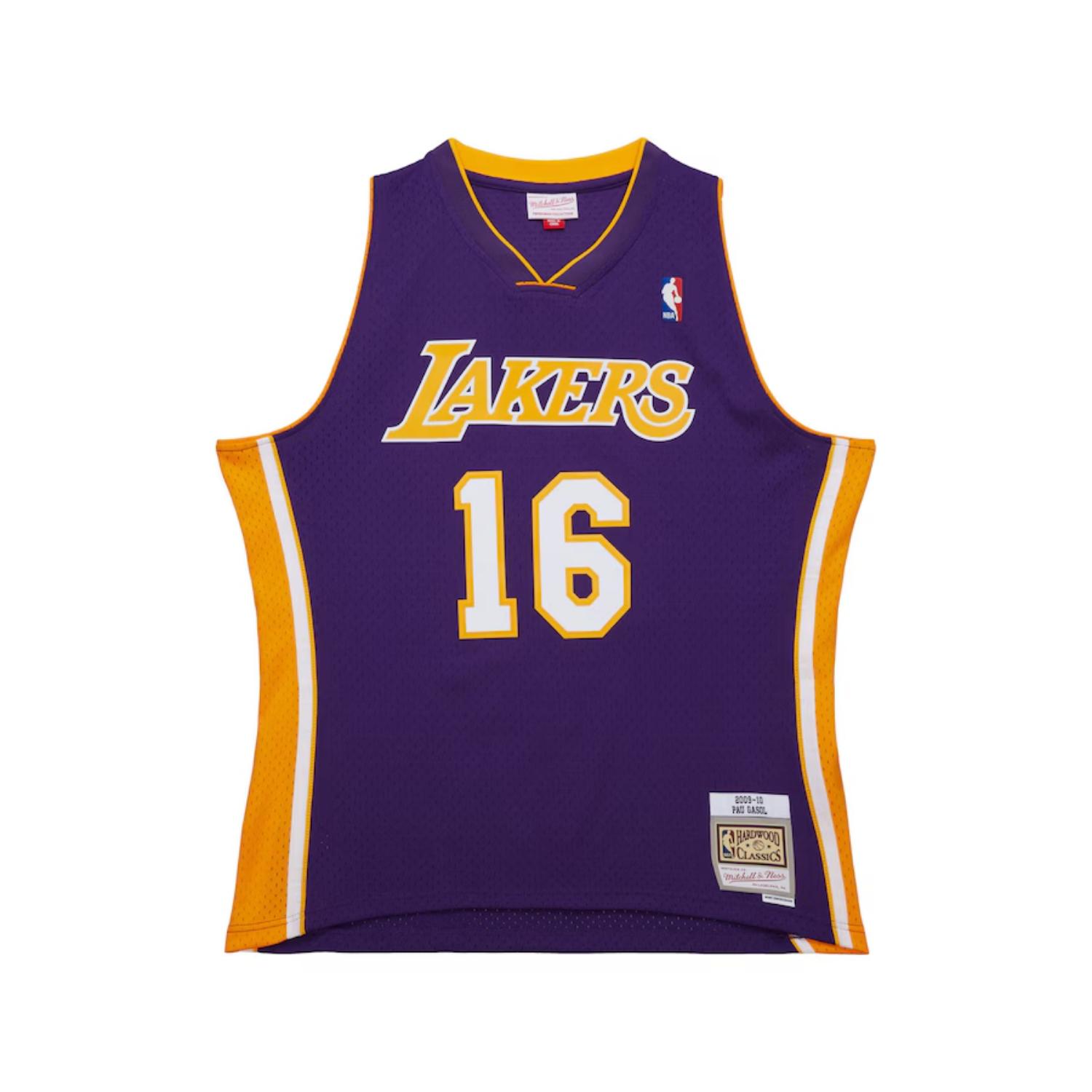 Mitchell & Ness NBA Lakers 2009 Pau Gasol Dark Jersey - Pánské - Dres Mitchell & Ness - Fialové - JY8637-LALPURP - Velikost: 3XL