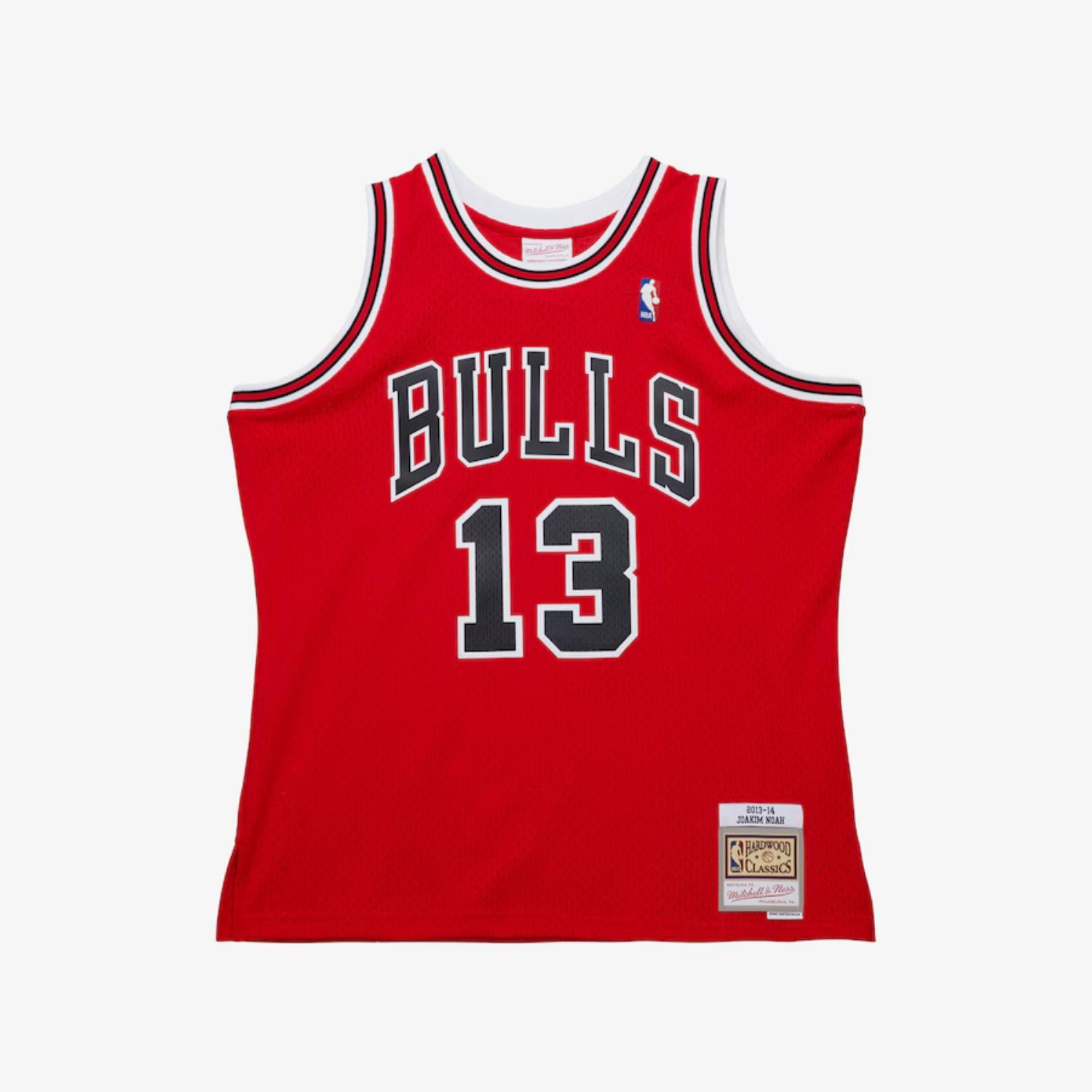 Mitchell & Ness NBA Bulls 2013 Joakim Noah Dark Jersey - Pánské - Dres Mitchell & Ness - Červené - JY8679-CBUSCAR - Velikost: 2XL