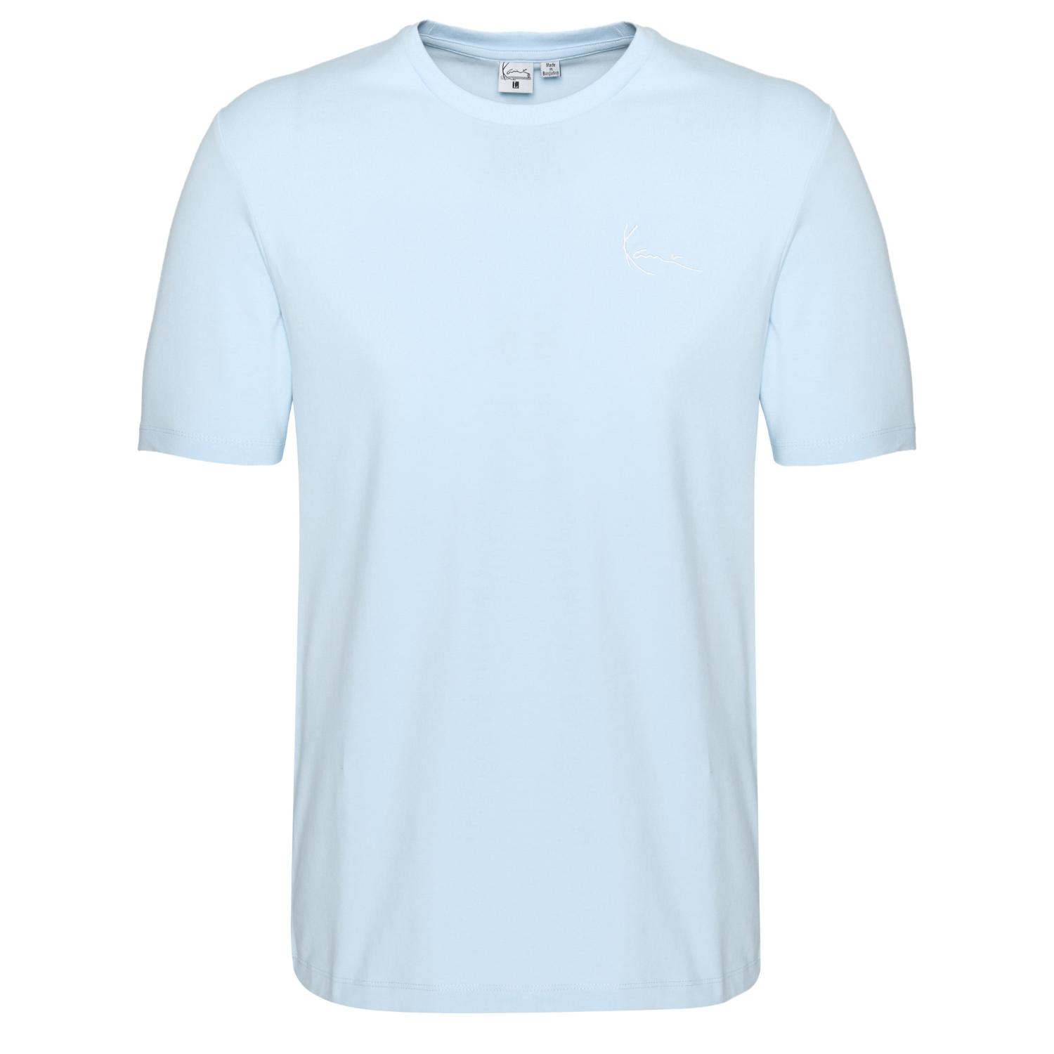 Karl Kani Small Signature Fitted Tee Blue - Pánské - Triko Karl Kani - Modré - 60300107 - Velikost: 2XL